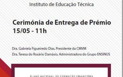 Prémio Literacia Financeira é Nosso